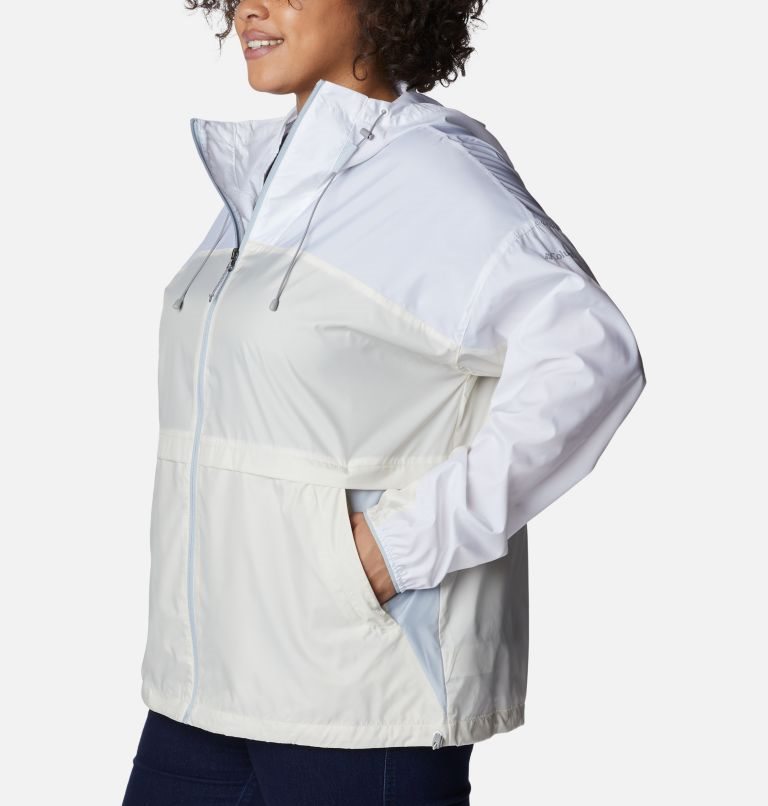 Women's Columbia Alpine Chill Windbreaker Jackets White | Plus Size CA-Y01L4